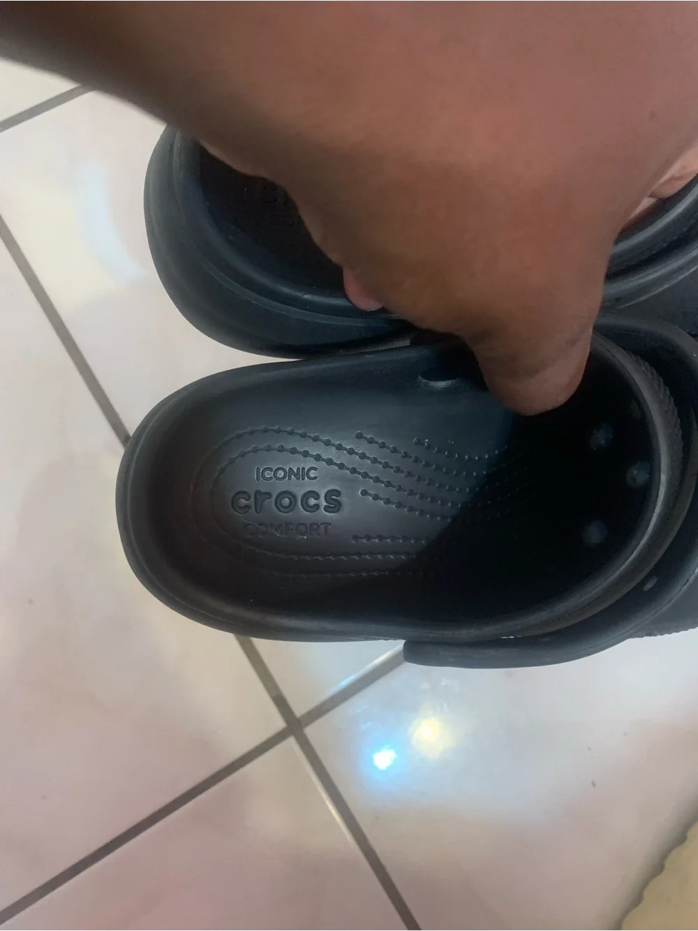CROCS Kids Black Slip-On Clogs